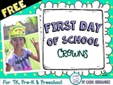 FREE First Day of School Crowns {for PreK}