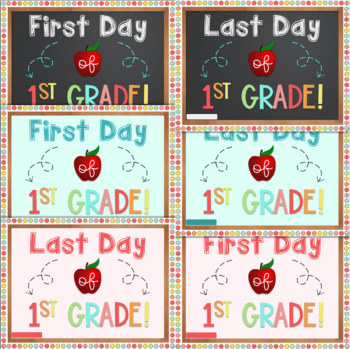 Preview of FREE First/Last Day of School Picture Poster (Grades K-8)