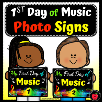 Preview of FREE First Day of School Signs Back to School Music Activity
