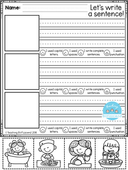 writing activity for grade 1