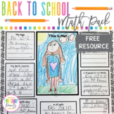 FREE First Week of School Back to School Math Activity 