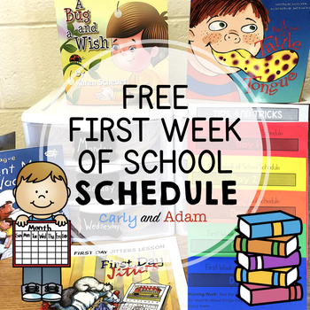 Preview of FREE First Week of School Schedule
