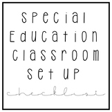 FREE First Year Special Education Teacher Checklist