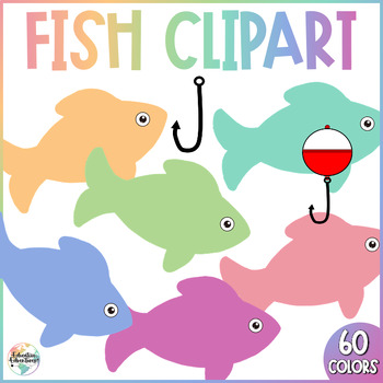 FREE Fish Clipart l Hook l Bobber by Education Edventures