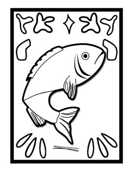 bass fishing coloring pages