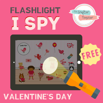 Preview of FREE Flashlight I SPY (Valentine's Day) BOOM Cards™