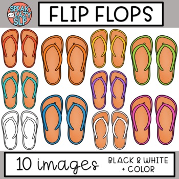 FREE Flip Flops Clip Art by SpeakEazy SLP | Teachers Pay Teachers