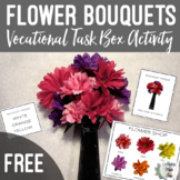 FREE Flower Bouquet Work Task Box Activity