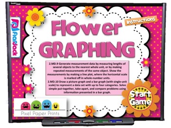 Preview of FREE Flower Graphing Smart Board Game (CCSS.2.MD.9, CCSS.2.MD.10)