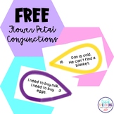 FREE Flower Petal Conjunctions for Speech Therapy