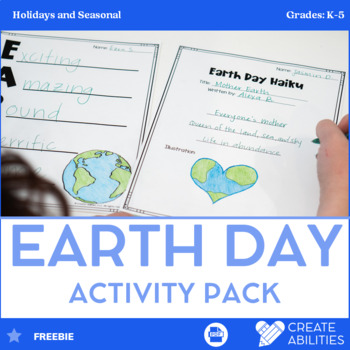 Preview of Earth Day Poetry, Math, and Writing Activities FREE
