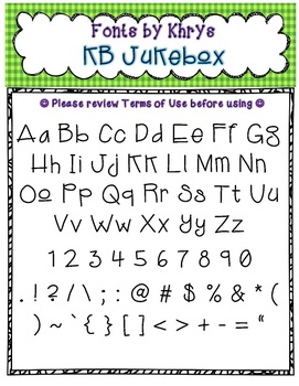 FREE Font - Personal or Commercial Use: KB Jukebox by Khrys Greco