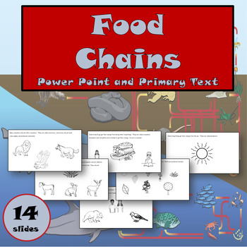 Preview of FREE Food Chains Primary Text Power Point VAAP S-8.13 (SOL LS.6a-d)