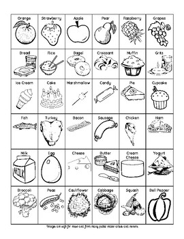 Preview of FREE Food Clipart Perfect for Food Group Sorting