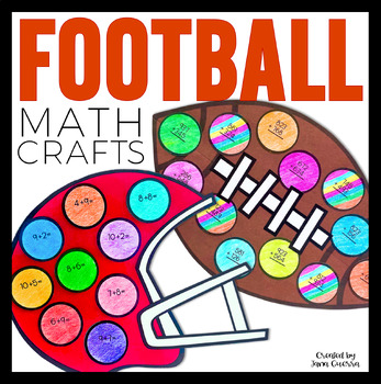 Preview of Super Bowl Football Math Craft | Super Bowl 2024 Math Activity