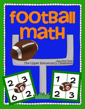 Preview of FREE Football Math Game - Exercise Problem Solving, Computation or Mental Math