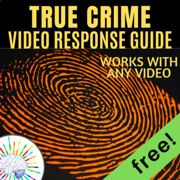 Preview of FREE Forensic Files worksheet for ANY Forensic Files or True Crime video