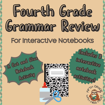 Preview of FREE Fourth Grade Grammar Review Notes Formatted for Interactive Notebooks