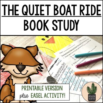 Preview of FREE Fox and Chick: The Quiet Boat Ride NO PREP Printable Book Study FREEBIE
