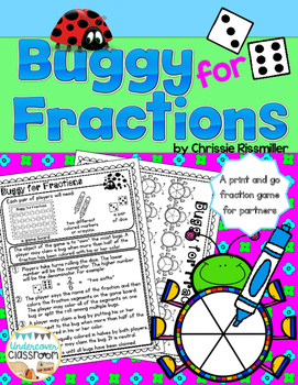 Preview of FREE! Fraction Game | Buggy for Fractions!