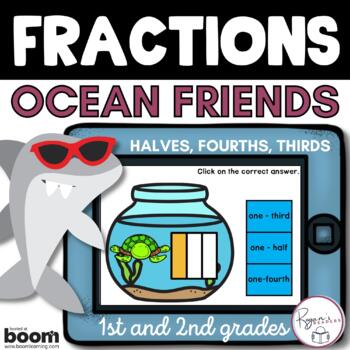 Preview of FREE Fractions BOOM Cards 