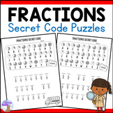 FREE Fractions Secret Code Math Worksheets