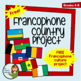 FREE - Francophone Country Project (Completely Editable)