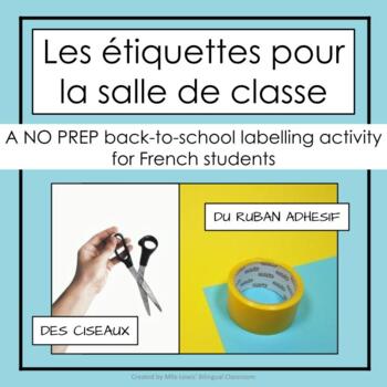 Preview of FREE French Classroom Label Activity