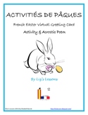 FREE French Easter Virtual Greeting Cards and Acrostic Poem!