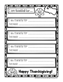 Preview of FREE French/English Thanksgiving Worksheet - I am thankful/Je remercie