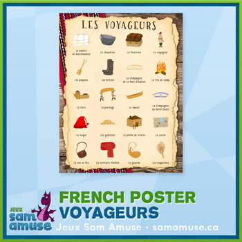 Preview of FREE • French Fur Trade Voyageurs Poster