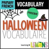 FREE French Halloween Vocabulary | Vocabulaire l'halloween