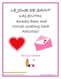 FREE French Valentine's Acrostic Poem and Virtual Greeting Cards
