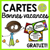 FREE French cards for the end of the year - Bonnes vacances!
