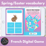 FREE French digital game - spring and Easter vocabulary