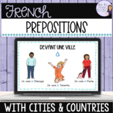 FREE French prepositions with countries and cities AVEC LES VILLES ET LES PAYS
