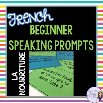 Preview of FREE French speaking activity FOOD VOCABULARY LA NOURRITURE