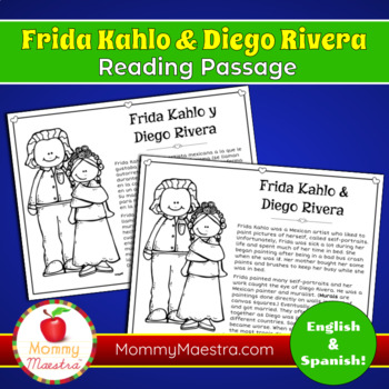 Preview of FREE Frida Kahlo & Diego Rivera Reading Passage