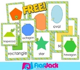 FREE Frog Themed Shape Posters - SPANISH Version Included