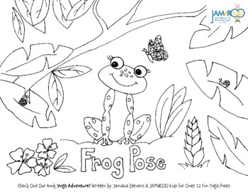 Preview of FREE Frog Yoga Pose Coloring Sheet