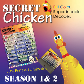 Preview of FREE Full-Color Secret Chicken Season 1 & 2 Decoder