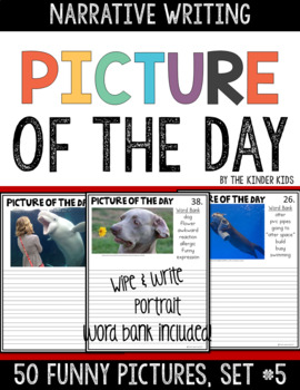 Preview of FREE Funny Animal Themed Picture Prompts for Narrative Writing - Set 5