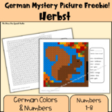 FREE GERMAN Color By Number Mystery Picture for Autumn