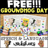 FREE! GROUNDHOG DAY SPEECH & LANGUAGE WORKSHEETS