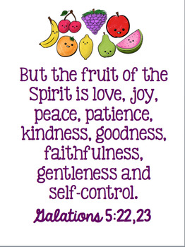 FREE Galatians 5:22,23 Bible Verse Printable Posters by The 5th Grade ...