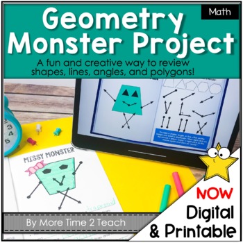 Preview of Geometry Interactive Activities | lines, shapes, & angles