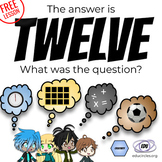 FREE! Grow a CREATIVE mindset with this "TWELVE" activity!