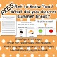 FREE Get to Know You / Back to School Questions for Special Ed | TPT