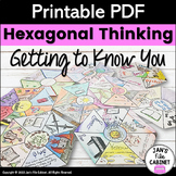 Hexagonal Thinking | Getting to Know You Activity | GRADES
