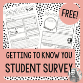 FREE Getting to Know You Student Survey